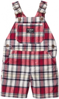 OshKosh B'Gosh Shortalls - Red Plaid