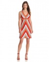 Calvin Klein Women's V-Neck Stripe Dress