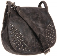 FRYE Vintage Stud Cross Body,Black,One Size