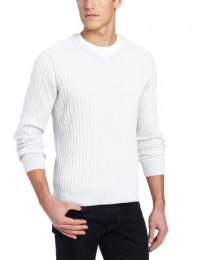 Kenneth Cole Men's Ribbed V Neck Sweater