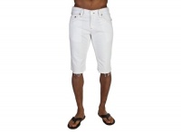 True Religion Geno Cut Off Shorts- Optic White (44)