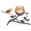 Gifts & Decor Partridge Bird Nest Branch Motif Tealight Candle Holder