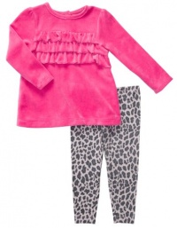 Carter's Infant Two Piece Pant Set - Hot Pink-12 Months