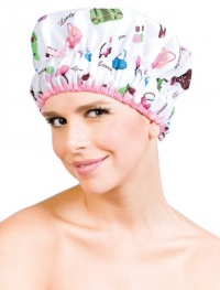 Betty Dain Stylish Design Mold Resistant Shower Cap, The Fashionista Collection, diva