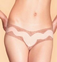 honeydew Fine Mesh Boyshort with Lace Trim Panties (355)