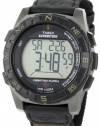 Timex Men's T49854 Expedition Rugged Digital Vibration Alarm Brown Nylon Strap Watch