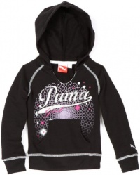 Puma - Kids Girls 2-6x Puma Burst Pullover Sweater, Black, 6