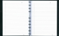 Blueline MiracleBind Notebook, 9.25 x 7.25 Inches, Black, 150 Pages (AF9150.81)