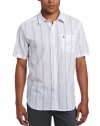 Volcom Men's Why Factor Stripe Short Sleeve Shirt