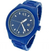 Armani Exchange Blue Rubber Sport Blue Dial Men's watch #AX1126