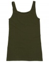 Tees by Tina Womens Smooth Tank - Olive - One Size