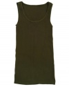 Tees by Tina Womens Ribbed Tank - Olive - One Size