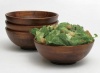 Lipper Dark Cherry Salad Serving Bowls - Set of 4