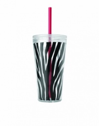 Copco 24-Ounce Minimus Zebra Tumbler, Black