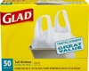 Glad Tall Kitchen White Handle-Tie Trash Bags, 13 Gallon, 50 Count (Pack of 4)