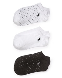 Lauren Ralph Lauren Pindot Ped Socks - Three Pack