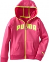 Puma - Kids Girls 7-16 Active Core Hoodie, Raspberry Rose, Medium