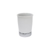 InterDesign York Tumbler 2, White/Chrome