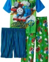 AME Boy's Happy Trains Thomas 3-Piece Sleepwear Set, Multi, 4T