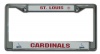 MLB St. Louis Cardinals Chrome License Plate Frame