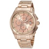 Invicta Men's 1485 Specialty Collection Chronograph Rose Dial 18k Rose Gold Ion-Plated Stainless Steel Watch