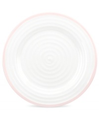 Distinctly ribbed Sophie Conran dinnerware sets your table with the charm of traditional hand-thrown pottery, but the durability of contemporary Portmeirion porcelain. Mix the banded Carnivale dinner plate with solid pink pieces.