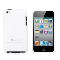 GreatShield iSlide Slim-Fit PolyCarbonate Hard Case for Apple iPod Touch 4th Generation - White