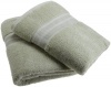 1888 Mills 100-Percent Organic Cotton Oversized Bath Towel Set of 2, Leaf Green