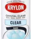 Krylon 51301 Acrylic Crystal Clear Interior and Exterior Top Coat - 11 oz. Aerosol