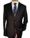 Marco Valentino Solid Black Slim Cut Men's Suit - Size: 36 Short