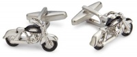 Kenneth Cole Reaction Men's Motorcycle Cufflinks, Silver/black, One Size