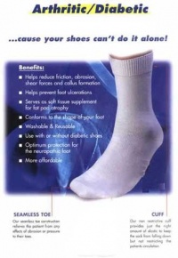 3 Pairs Diabetic Socks For Foot Pain And Neuropathy - Medium - Crew (Size 10-13)