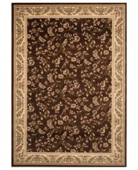 Woven of rich colored threads in a crisp vine and floral motif, the Princeton area rug lends a vintage-inspired look to your floors. Crafted for supreme durability with an ultra-soft finish.