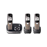 Panasonic KX-TG6533B DECT 6.0 PLUS Expandable Digital Cordless Phone (Black)