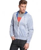 Top layer. Pop the hood on this sleek nylon jacket from Puma. (Clearance)