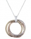 Effy Jewlery Moderna Trio Diamond Circle Pendant, .62 TCW