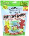 YumEarth Natural Gummy Bears, 10 snack packs (7oz)