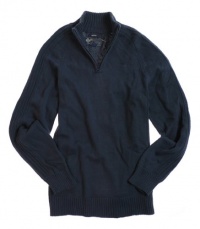 American Rag Mens 1/2 Zip Sweater - mood indigo -