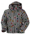 Columbia Crash Out Jacket Black Houndstooth 6/6X -Kids