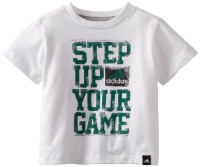 Adidas Boys 2-7 Adi Short Sleeve Tee, White, 6