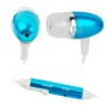 GTMax Blue 3.5mm Metal Stereo Headset Handsfree Soft Gel Earbud with Microphone for Dell XPS 10 Tablet, Streak 7, Streak 5