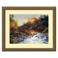 Sunset's Splendor Framed Wall Art by Charlotte Curry - 22.12W x 18.12H in.