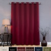 Wide Width Grommet Top Thermal Blackout Curtain 80W X 95L Panel - Burgundy - BWW