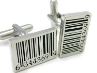 Fun Rare Bar Code Cufflinks Gift Boxed