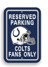 NFL Indianapolis Colts Plastic Parking Sign