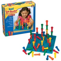 Lauri Toys Deluxe Tall-Stacker Pegs and Pegboard Set