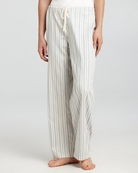 Sail off to bed in stripes with these classic cotton pj pants from Lauren Ralph Lauren.