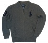 Polo Ralph Lauren Boys Big Pony Full Zip Sweater - M (10-12) - Gray