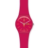 Swatch Rubine Rebel Pink Silicone Unisex Watch SUOR704