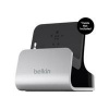 Belkin Cradle with Audio Port for iPhone 5 - Wired - iPod, iPhone - Charging Capability - Synchronizing Capability - Black